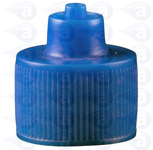 AD2C 2oz Luer Lock Bottle Cap Blue Adhesive Dispensing