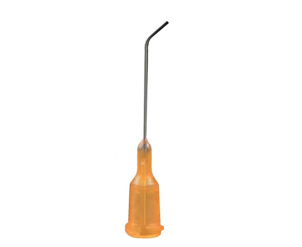 AD72315045 23G Orange Bent Tip 45 Degree 1.5"